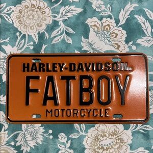Harley-Davidson Vintage Looking FatBoy License Plate